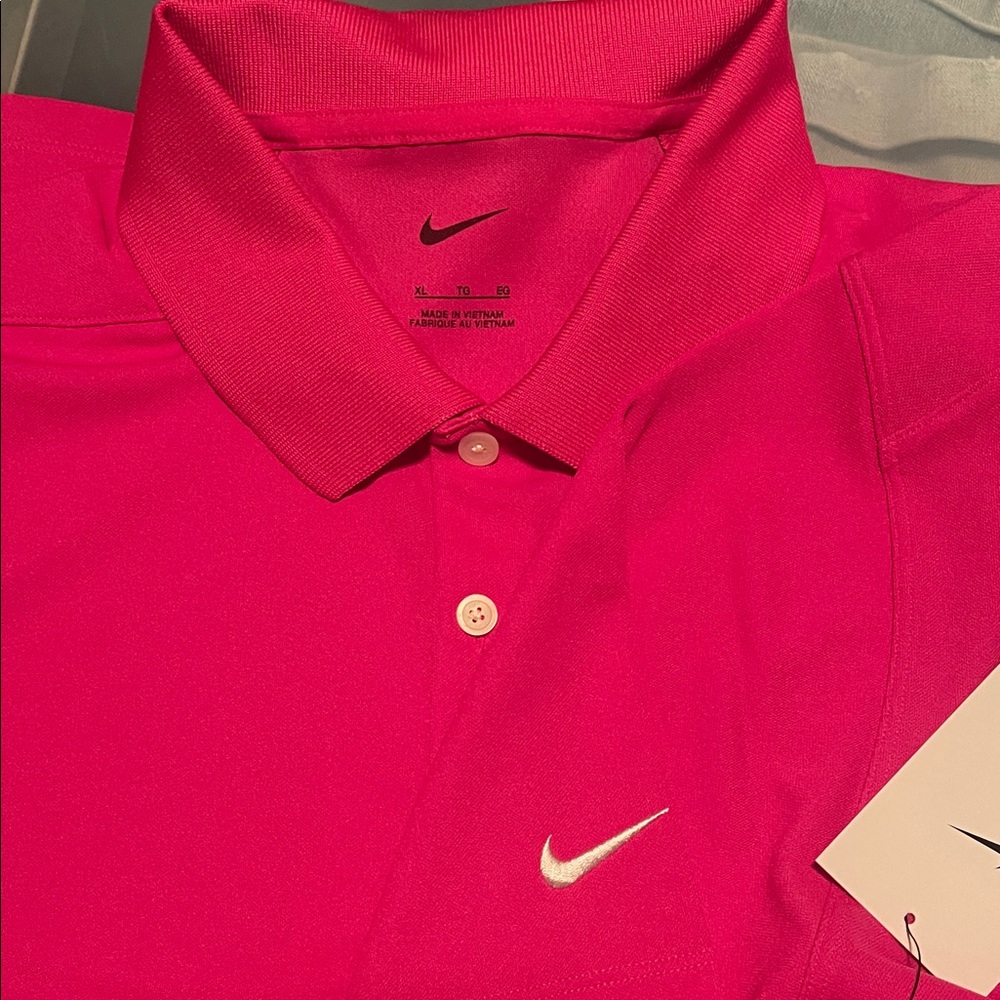 Nike Bright Pink Polo Shirt